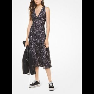 Paisley Velvet Devoré Empire Dress